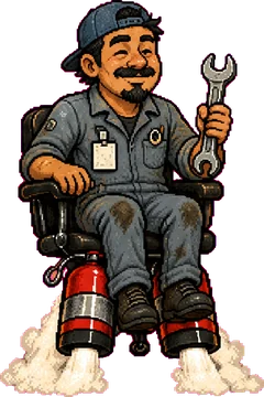The mechanic pilot.