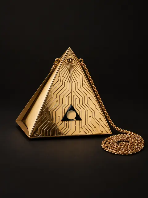 The Pyramid Minaudiere, front